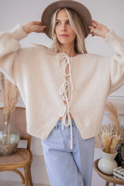 BELLA | BOW CARDIGAN